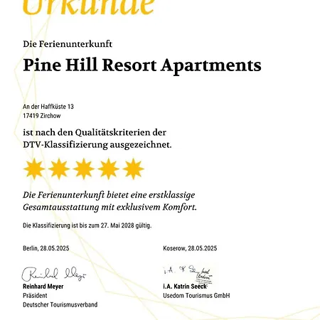 Apartment C13 Mit Balkon&nutzung Der Wellness-&aktivbereiche Im Pine Hill Zirchow